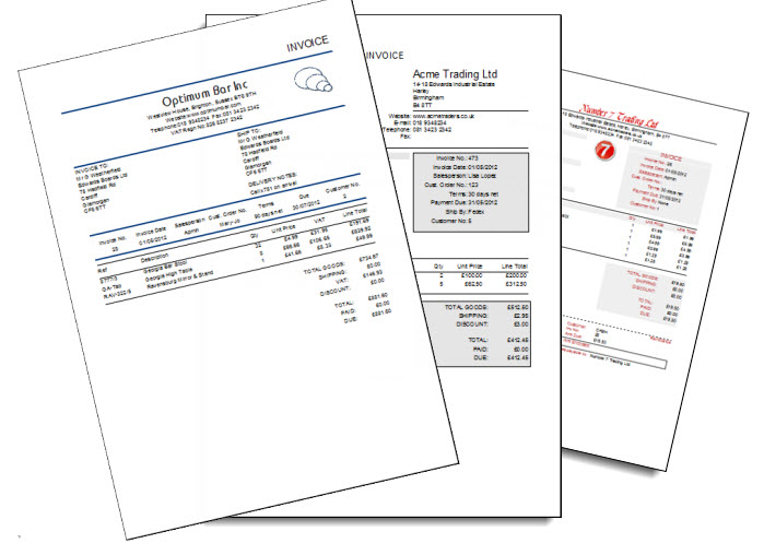 Sample Invoice Templates